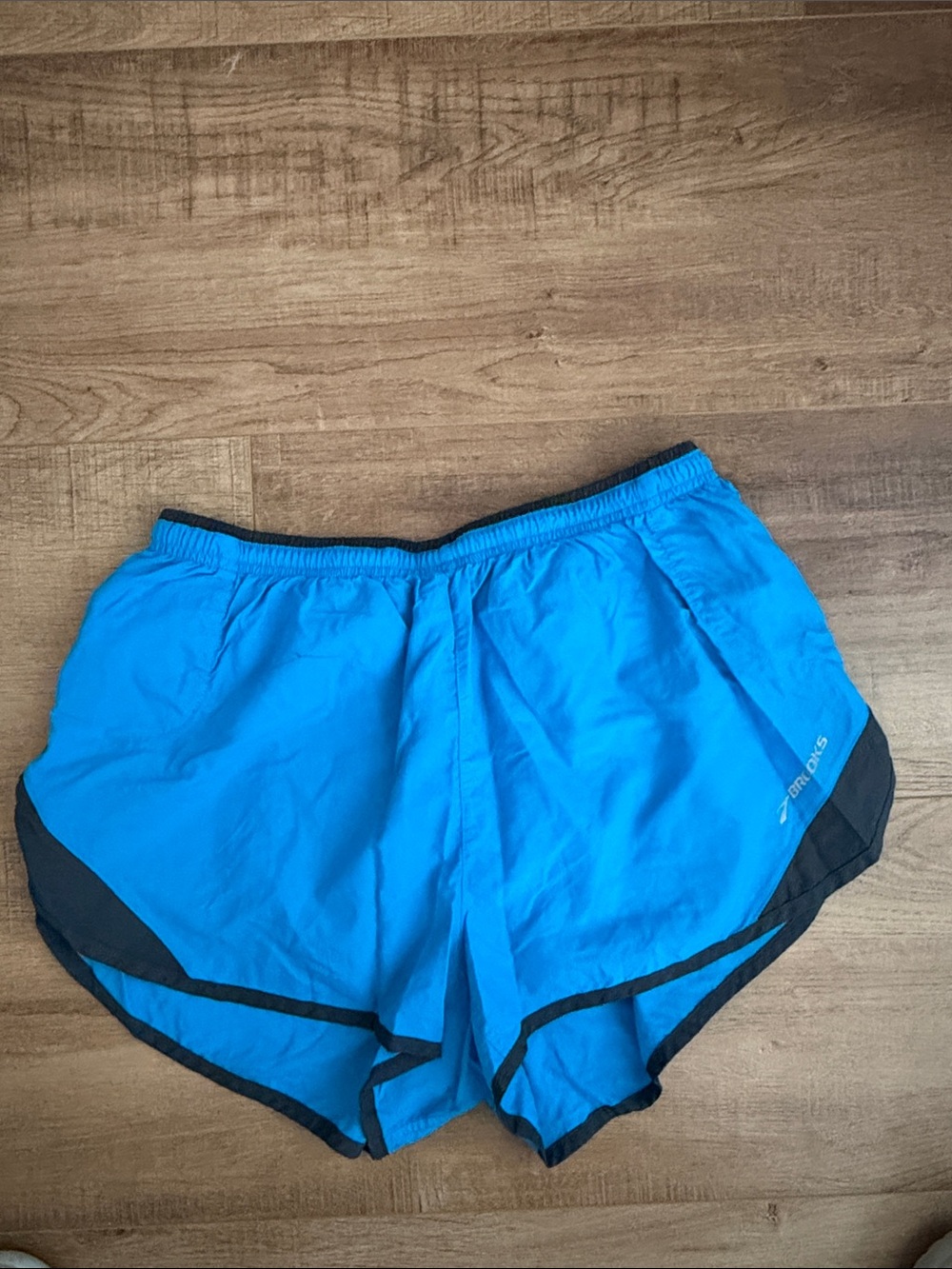 Brooks Blue and Black Running Shorts
